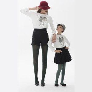 Opak Külotlu Çocuk Çorabı (40 denye) 6'lı Paket 10-12 Yaş - 400-Lacivert - 40